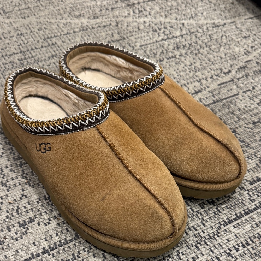UGG Women's Brown Suede Slip-Ons